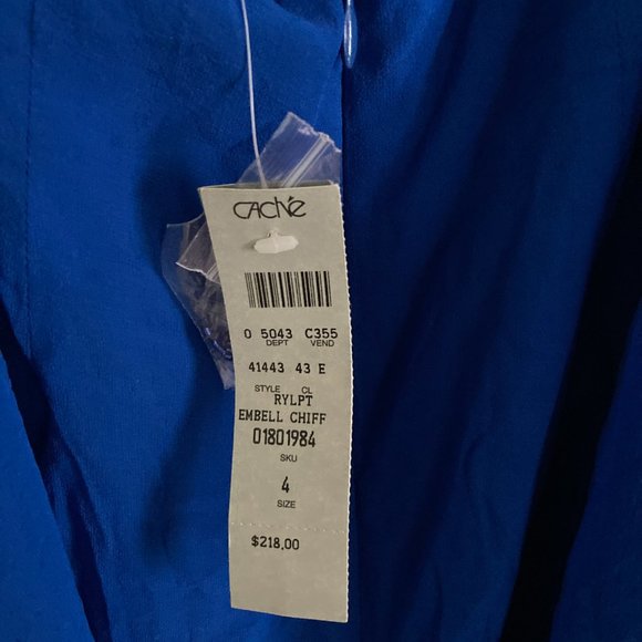 Blue Cache Short Formal Dress - Picture 4 of 4